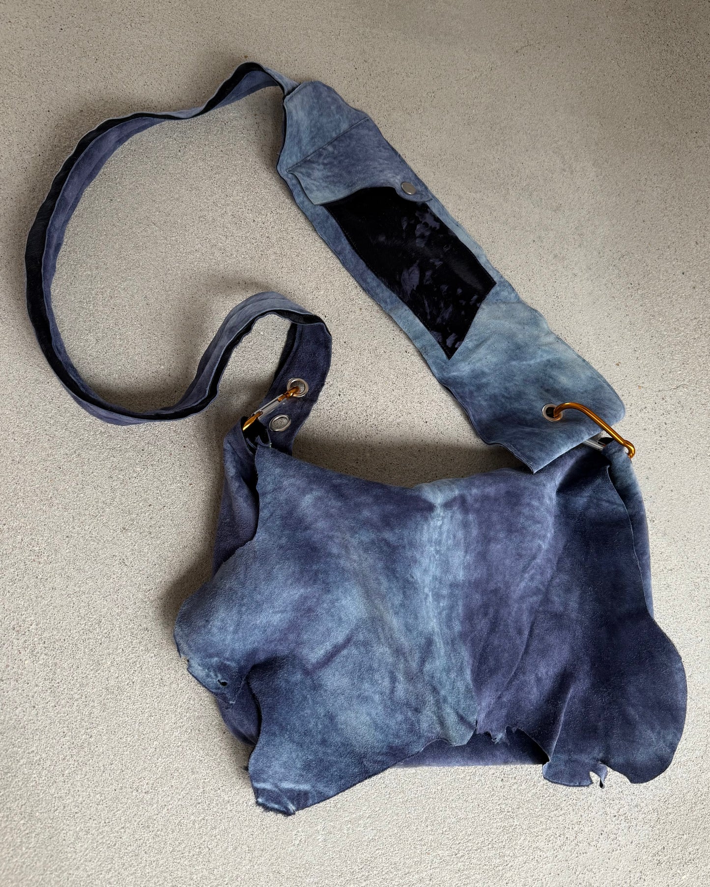 Raw Edge Leather Bag