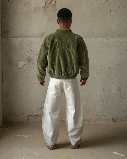 Moss Corduroy Bomber – Reflective
