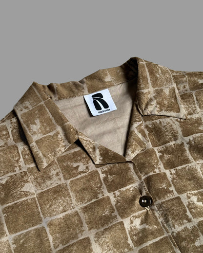 Grid Suede Shirt