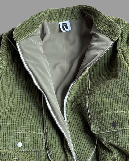 Moss Corduroy Bomber – Reflective
