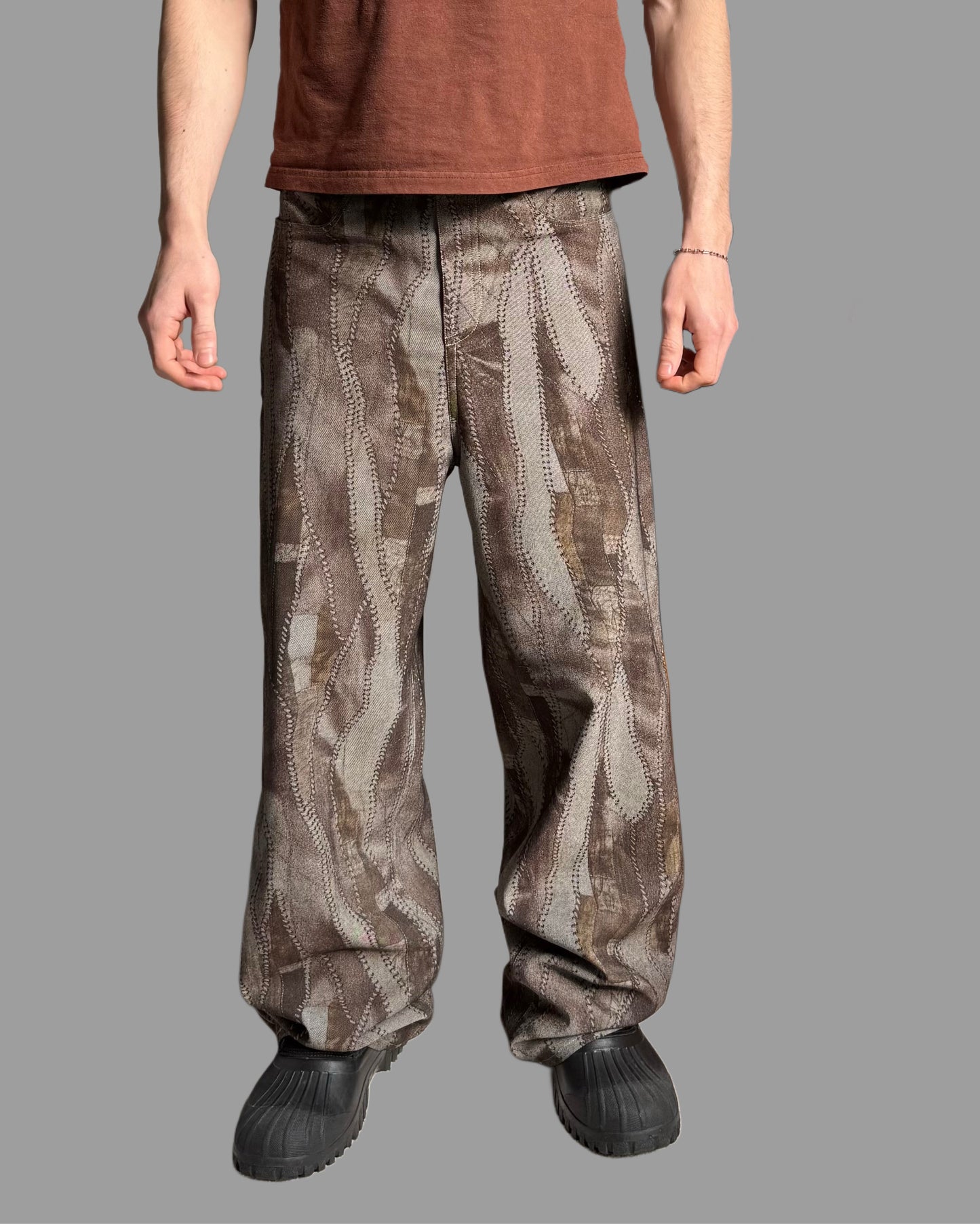 Patchwork Relaxed Pants