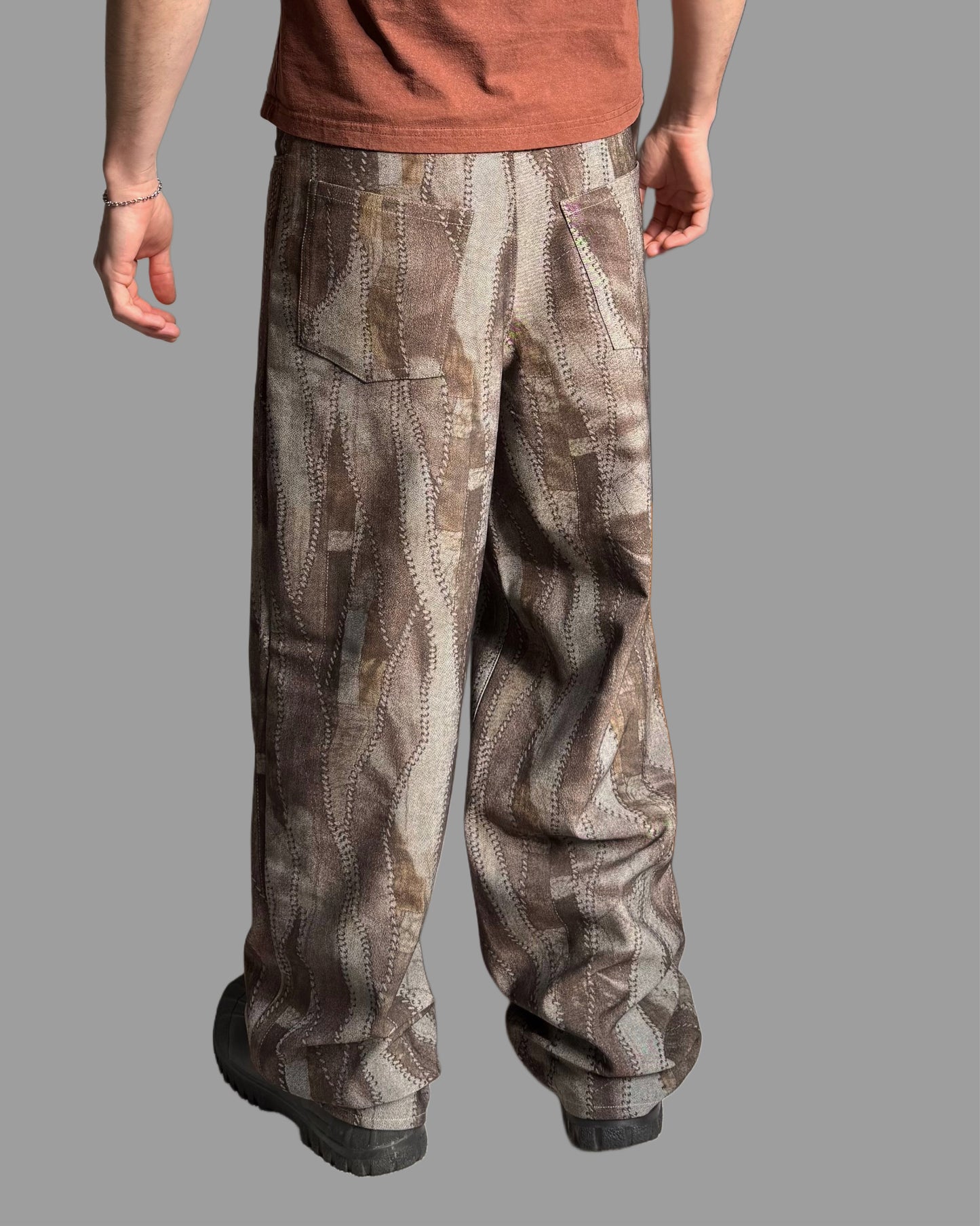 Patchwork Relaxed Pants