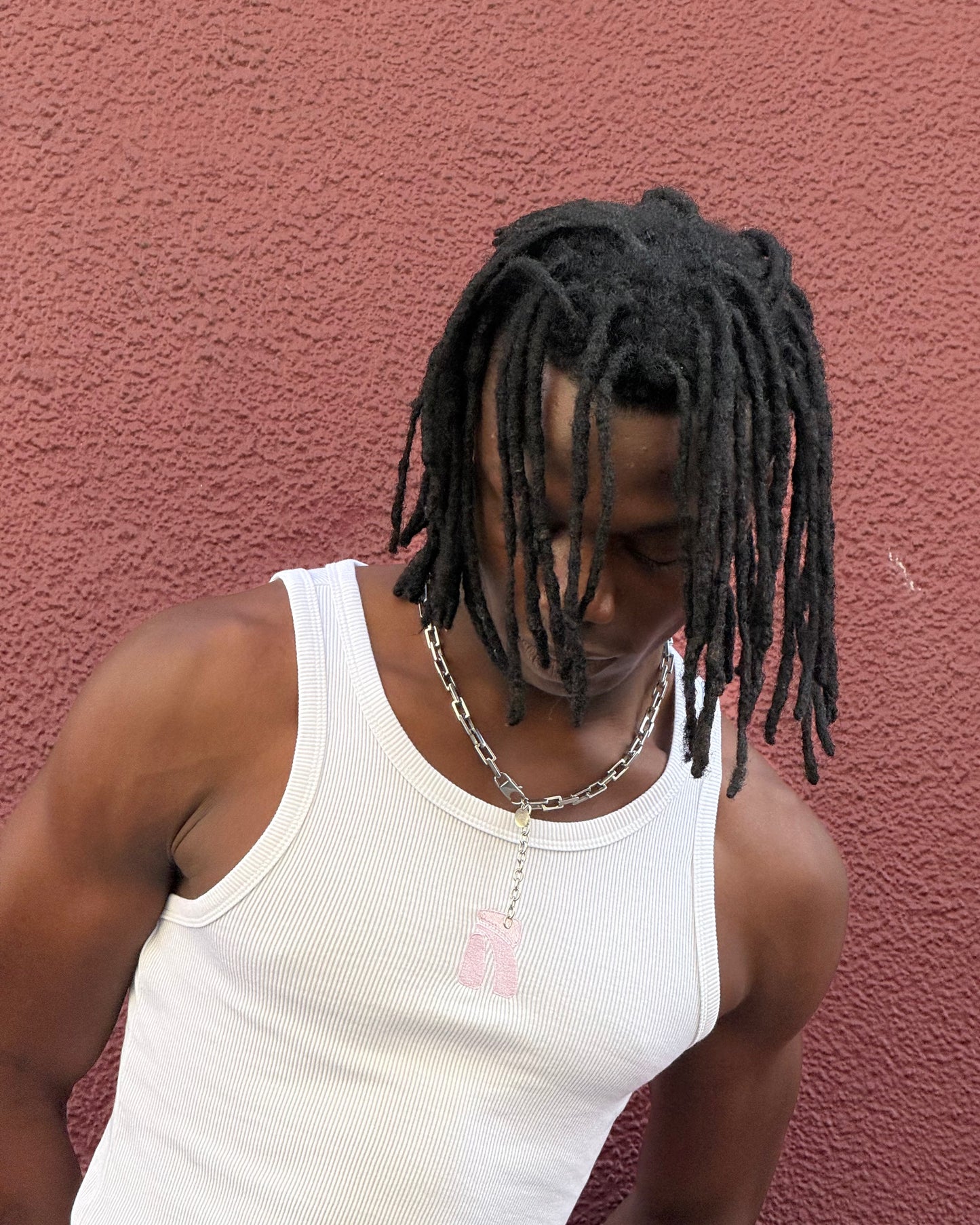 White Logo Core Tank Top