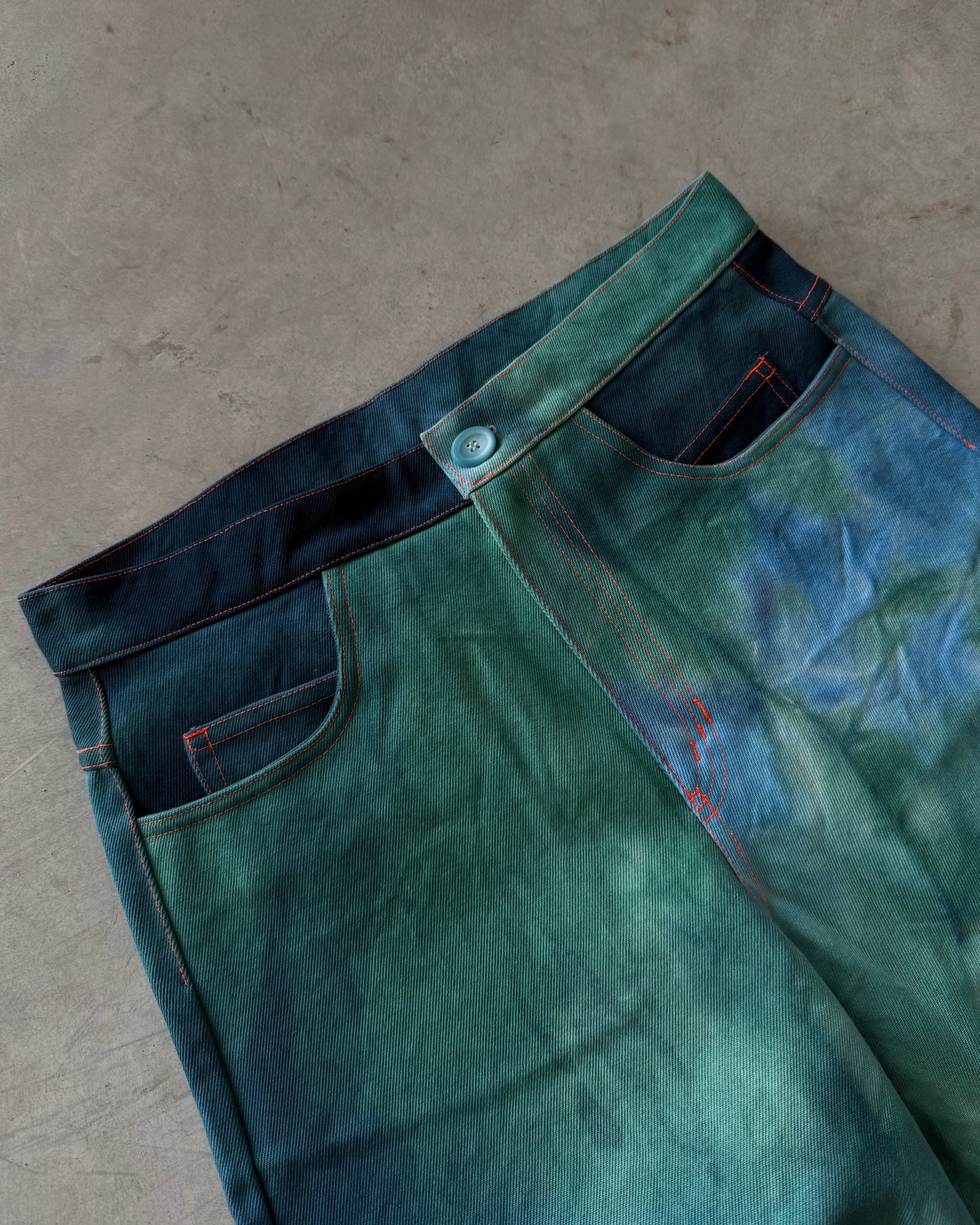 Lagoon Wide Denim Shorts