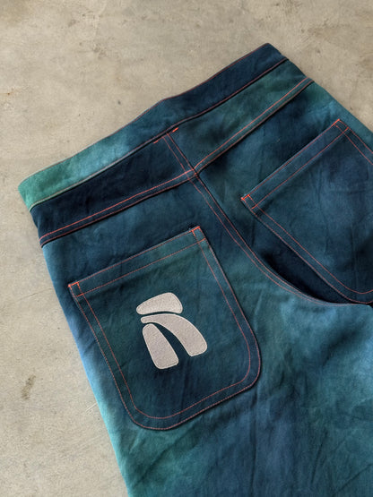 Lagoon Wide Denim Shorts
