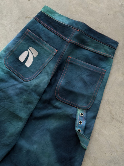 Lagoon Wide Denim Shorts