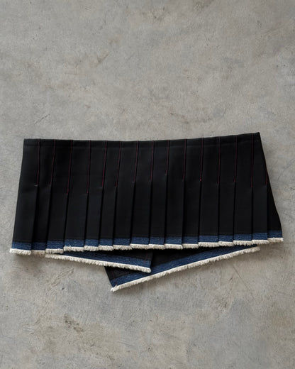 Asym Pleat Mini Skirt