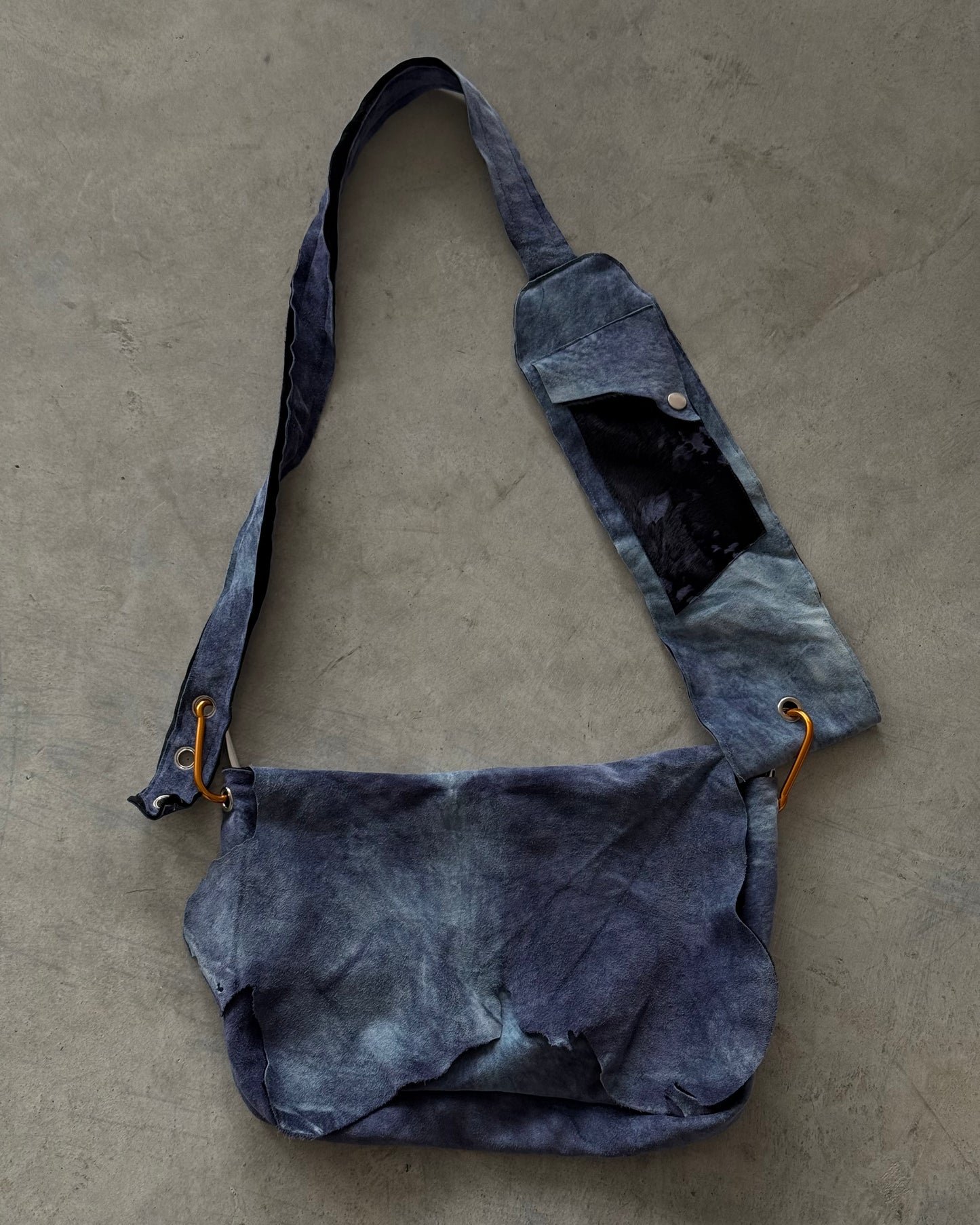 Raw Edge Leather Bag