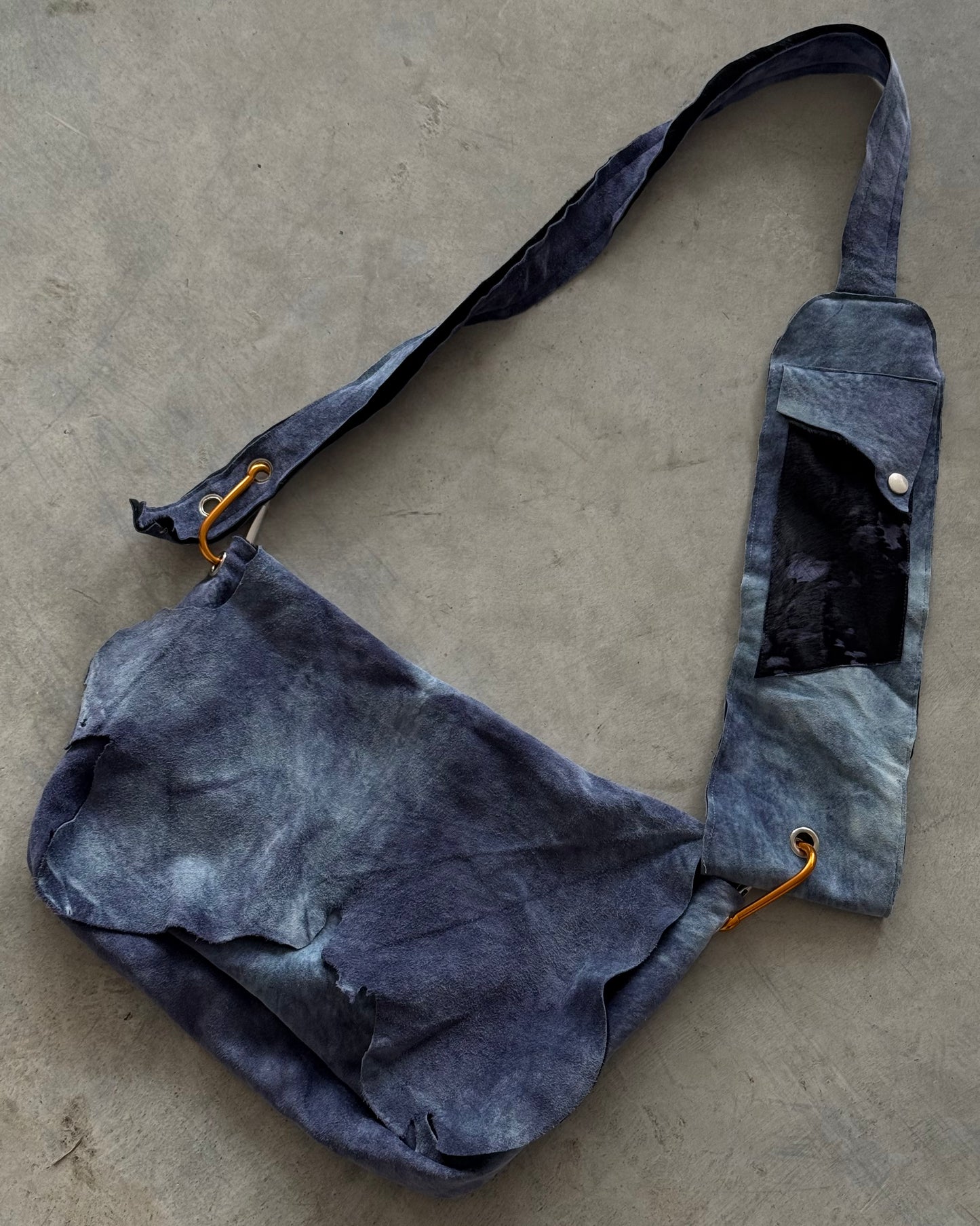 Raw Edge Leather Bag