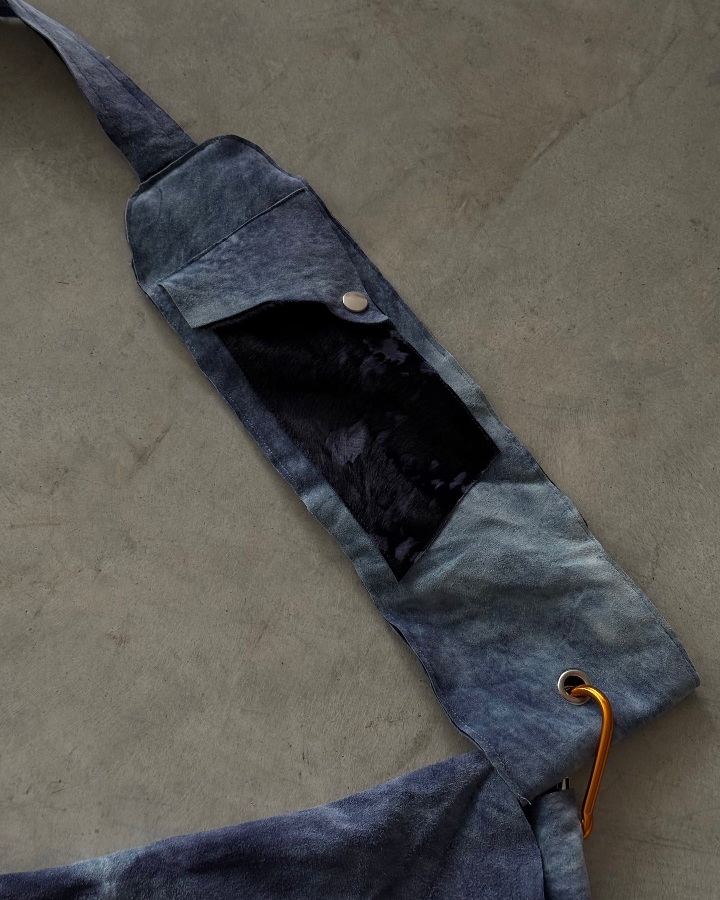 Raw Edge Leather Bag