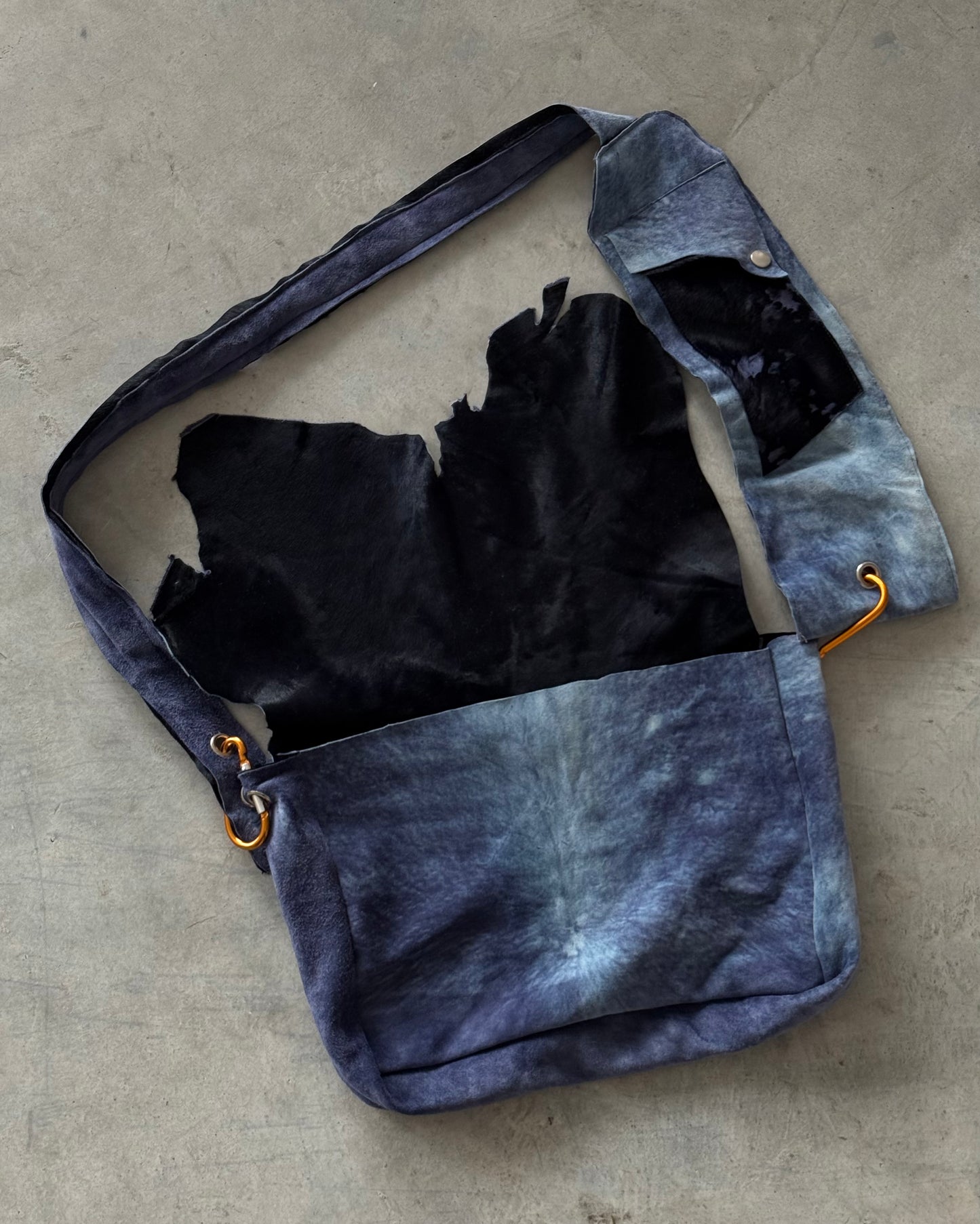 Raw Edge Leather Bag