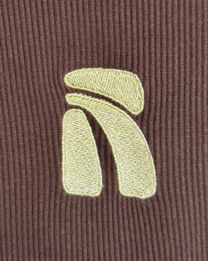 Brown Logo Core Tank Top