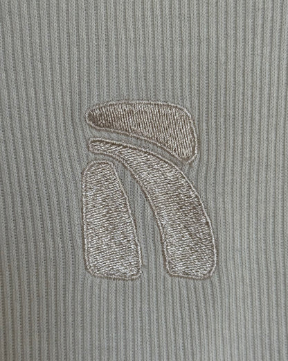 Beige Logo Core Tank Top