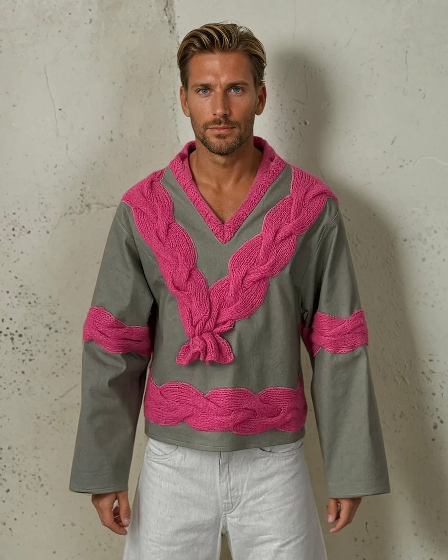 Pull relique tressé