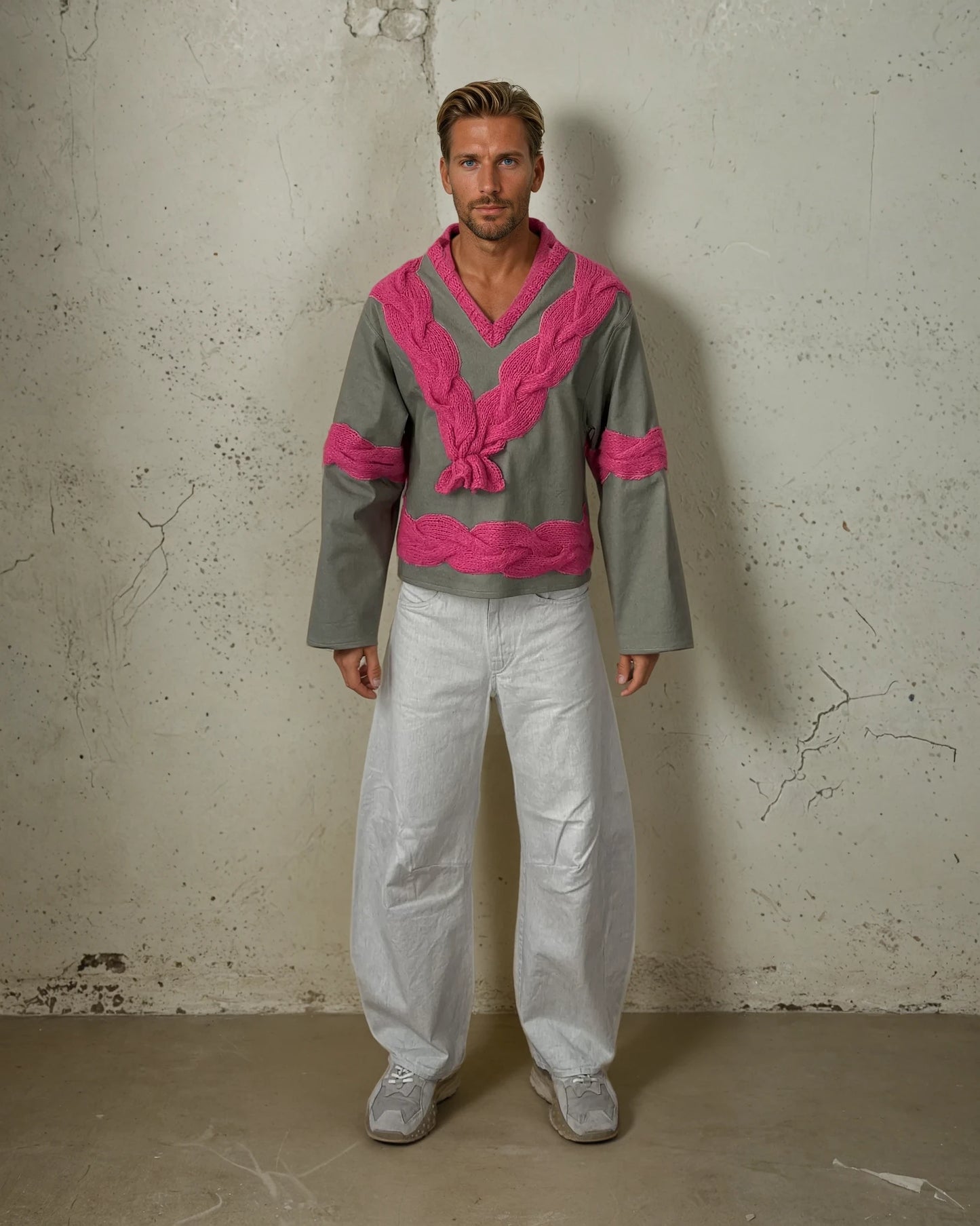 Pull relique tressé