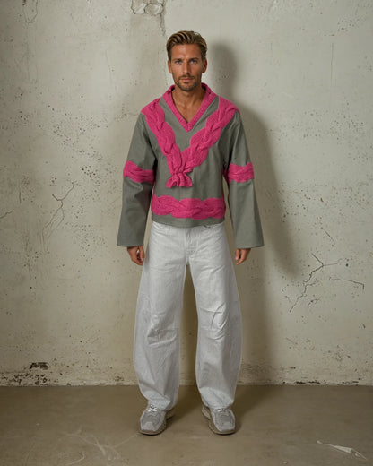 Pull relique tressé