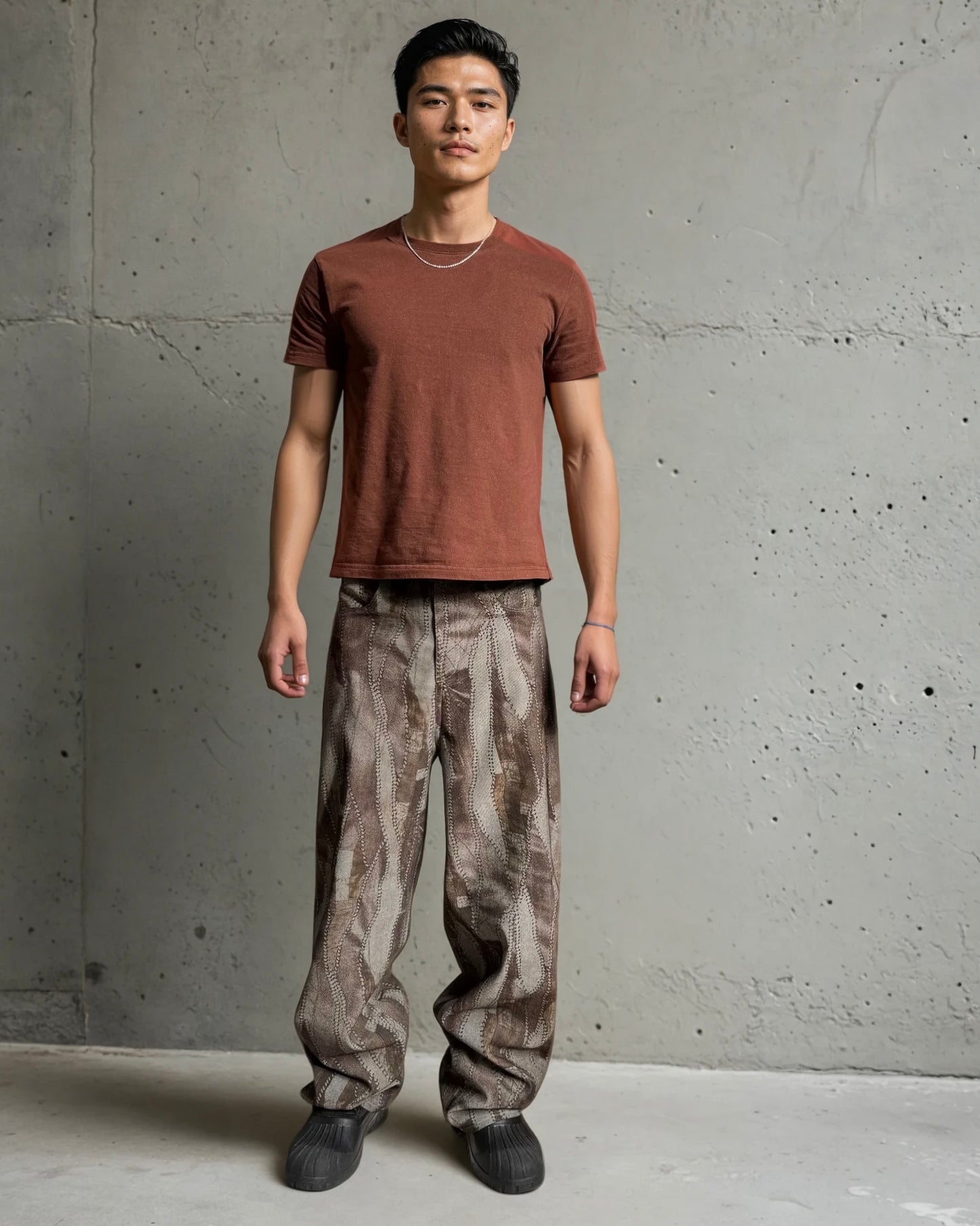 Patchwork Relaxed Pants