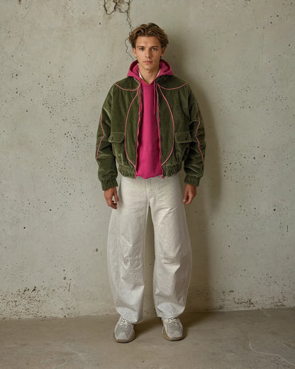 Moss Corduroy Bomber - Pink