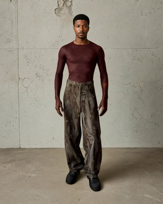 Patchwork Relaxed Pants